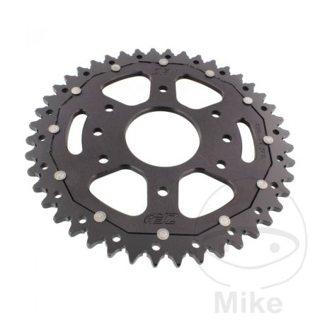 Corona ZF Dual 44 Dientes Paso 520 Negra | Motos Camaral