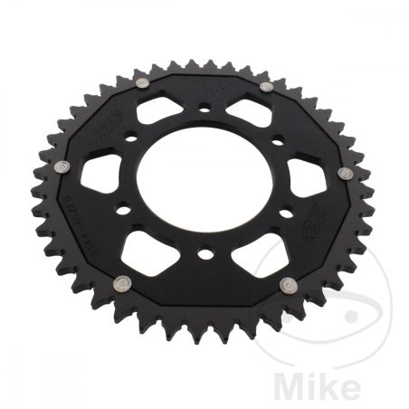 Corona ZF Dual 46 Dientes Paso 428 Negra | Motos Camaral