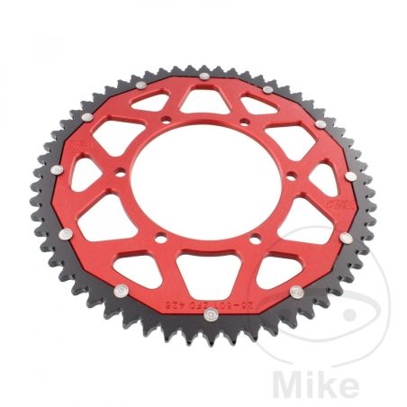 Corona ZF Dual 60 Dientes Paso 428 Roja | Motos Camaral