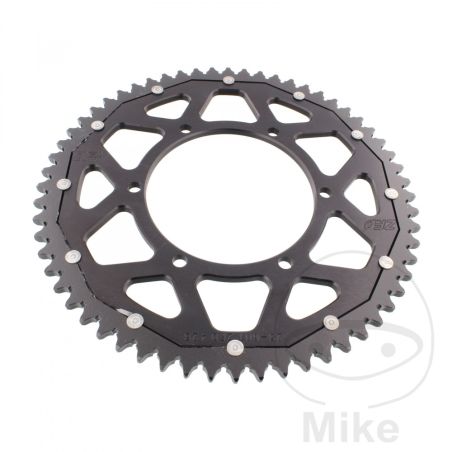 Corona Dual ZF 60 Dientes Paso 428 Negra | Motos Camaral