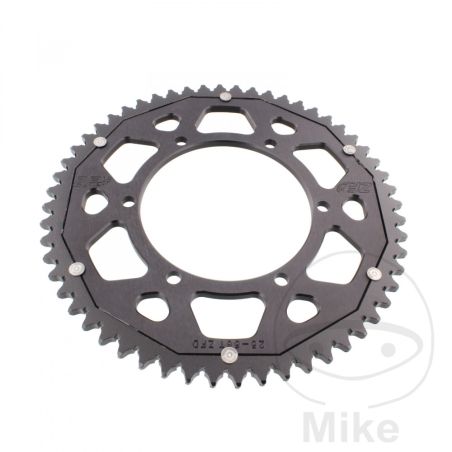 Corona Dual ZF 56 Dientes Paso 428 Negra | Motos Camaral