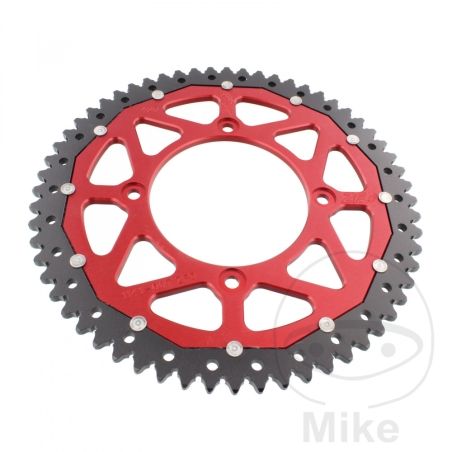 Corona Dual ZF 60 Dientes Paso 420 Roja | Motos Camaral