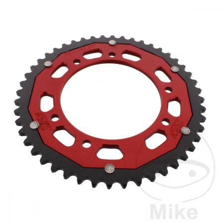 Corona ZF Dual 48 Dientes Paso 420 Roja | Motos Camaral