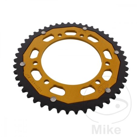 Corona ZF Dual 48 Dientes Paso 420 Dorada | Motos Camaral