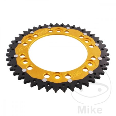 Corona Dual ZF 45 Dientes Paso 520 Dorada | Motos Camaral