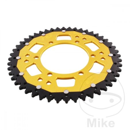 Corona Dual ZF 48 Dientes Paso 520 Dorada | Motos Camaral