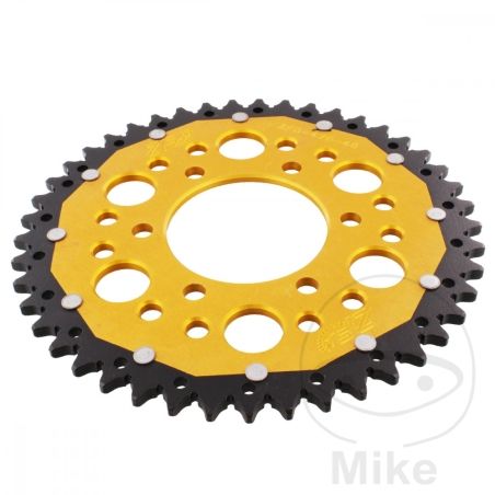 Corona Dual ZF 45 Dientes Paso 520 Dorada | Motos Camaral