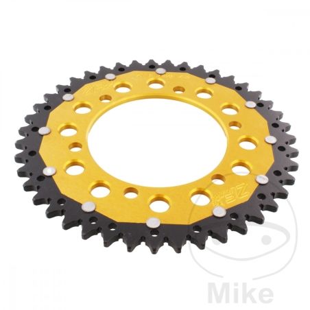 Corona Dual ZF 43 Dientes Paso 520 Dorada | Motos Camaral