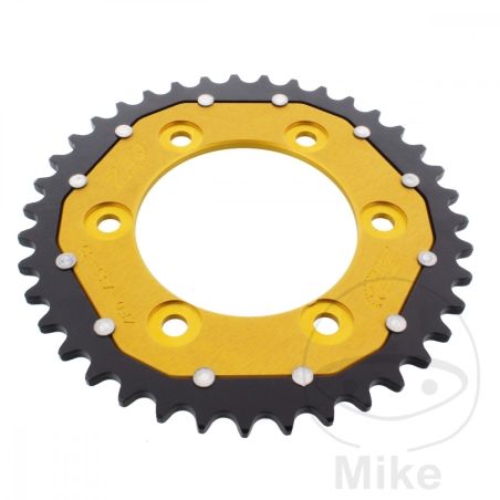 Corona Dual ZF 39 Dientes Paso 520 Dorada | Motos Camaral