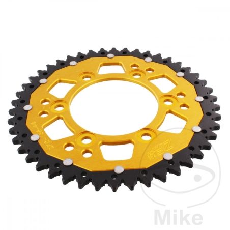 Corona ZF Dual 46 Dientes Paso 520 Dorada | Motos Camaral