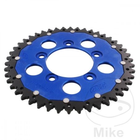 Corona Dual ZF 46 Dientes Paso 520 Azul | Motos Camaral