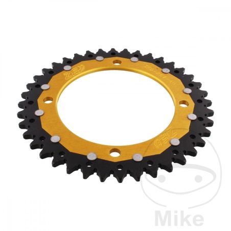 Corona Dual ZF 40 Dientes Paso 520 Dorada | Motos Camaral