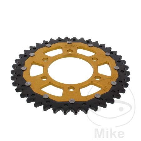 Corona Dual ZF 40 Dientes Paso 525 Dorada | Motos Camaral