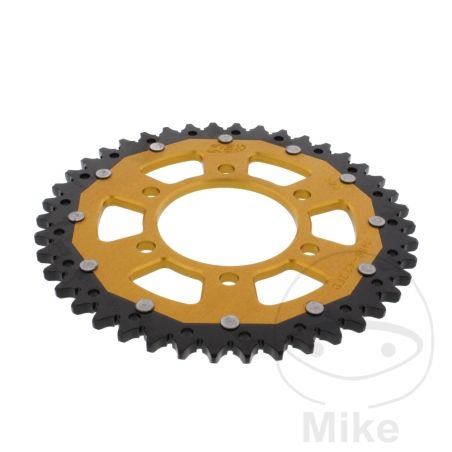 Corona Dual ZF 42 Dientes Paso 525 Dorada | Motos Camaral