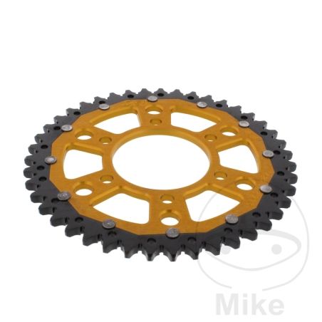 Corona Dual ZF 43 Dientes Paso 525 Dorada | Motos Camaral
