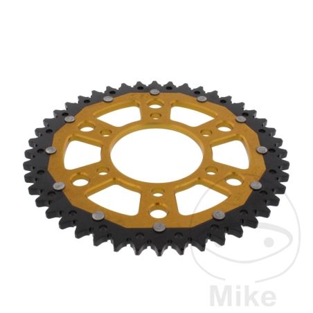 Corona Dual ZF 44 Dientes Paso 525 Dorada | Motos Camaral