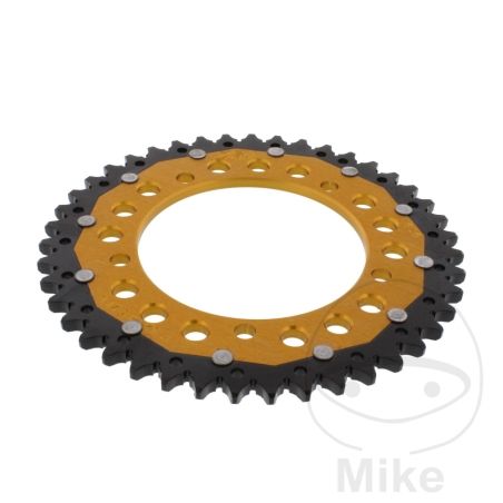 Corona Dual ZF 43 Dientes Paso 525 Dorada | Motos Camaral