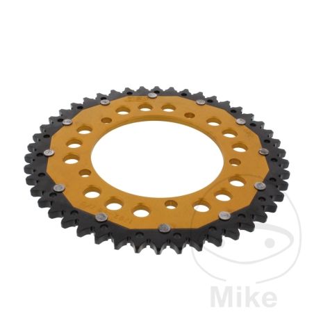 Corona ZF Dual 46 Dientes Paso 525 Dorada | Motos Camaral