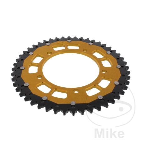 Corona Dual ZF 48 Dientes Paso 525 Dorada | Motos Camaral