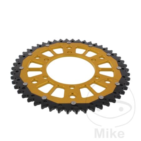 Corona Dual ZF 50 Dientes Paso 525 Dorada | Motos Camaral