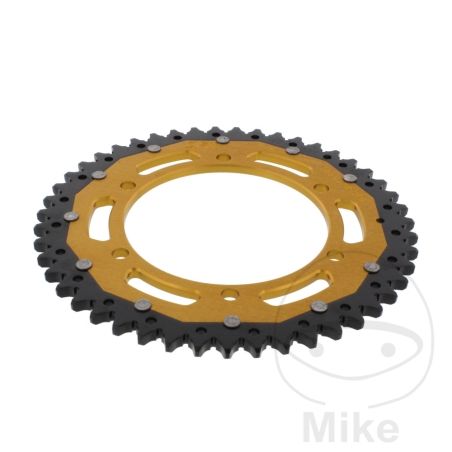 Corona Dual ZF 47 Dientes Paso 525 Dorada | Motos Camaral