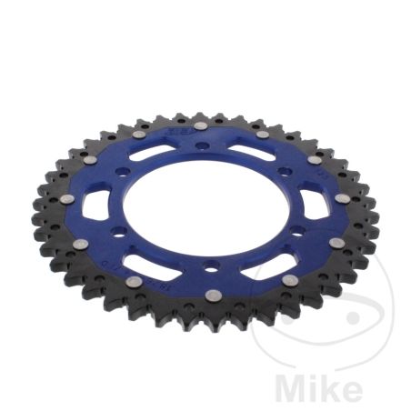 Corona dual ZF 44D paso 525 azul | Motos Camaral