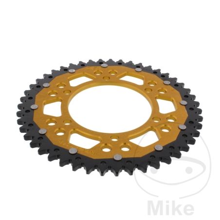 Corona ZF Dual 47 Dientes Paso 525 Dorada | Motos Camaral