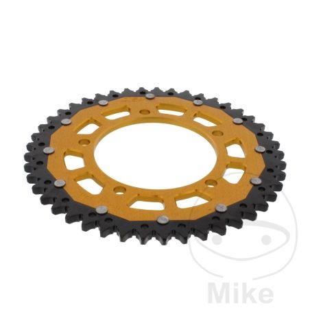 Corona Dual ZF 45 Dientes Paso 525 Dorada | Motos Camaral