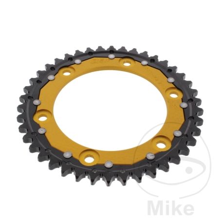 Corona Dual ZF 42 Dientes Paso 530 Dorada | Motos Camaral