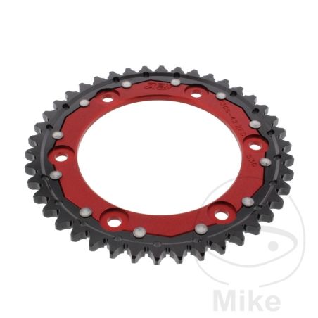 Corona Dual ZF 42 Dientes Paso 530 Roja | Motos Camaral