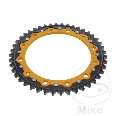 Corona Dual ZF 44 Dientes Paso 530 Dorada | Motos Camaral