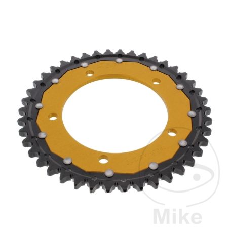 Corona Dual ZF 42 Dientes Paso 530 Dorada | Motos Camaral