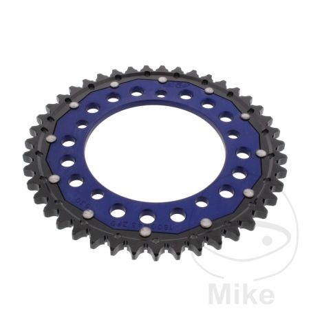 Corona ZF Dual 43 Dientes Paso 530 Azul | Motos Camaral