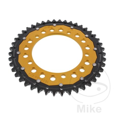 Corona Dual ZF 44 Dientes Paso 530 Dorada | Motos Camaral