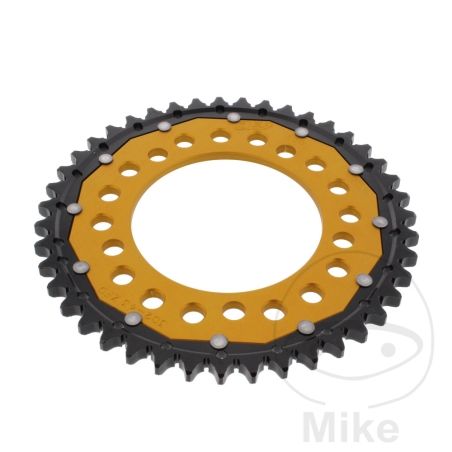 Corona ZF Dual 43 Dientes Paso 530 Dorada | Motos Camaral