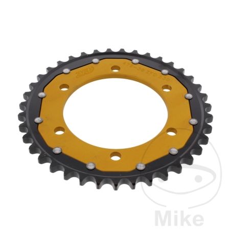 Corona ZF Dual 39 Dientes Paso 530 Dorada | Motos Camaral