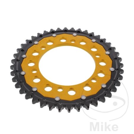 Corona Dual ZF 42 Dientes Paso 530 Dorada | Motos Camaral