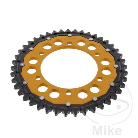 Corona Dual ZF 43 Dientes Paso 530 Dorada | Motos Camaral
