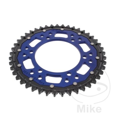 Corona Dual ZF 45 Dientes Paso 530 Azul | Motos Camaral