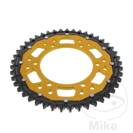 Corona Dual ZF 45 Dientes Paso 530 Dorada | Motos Camaral
