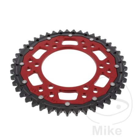 Corona Dual ZF 45 Dientes Paso 530 Roja | Motos Camaral