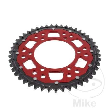Corona Dual ZF 47 Dientes Paso 530 Roja | Motos Camaral
