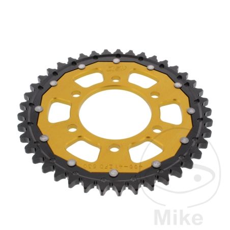 Corona Dual ZF 41 Dientes Paso 530 Dorada | Motos Camaral