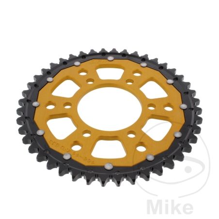 Corona ZF Dual 44 Dientes Paso 530 Dorada | Motos Camaral