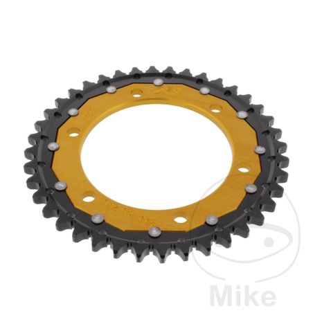 Corona ZF Dual 40 Dientes Paso 530 Dorada | Motos Camaral