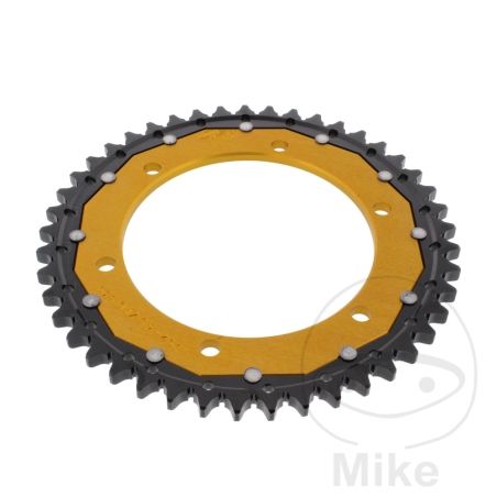 Corona Dual ZF 45 Dientes Paso 530 Dorada | Motos Camaral