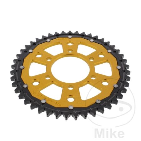 Corona ZF Dual 45 Dientes Paso 530 Dorada | Motos Camaral