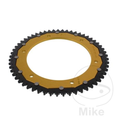 Corona Dual ZF 57 Dientes Paso 428 Dorada | Motos Camaral