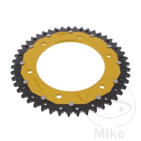 Corona ZF Dual 47 Dientes Paso 525 Dorada | Motos Camaral