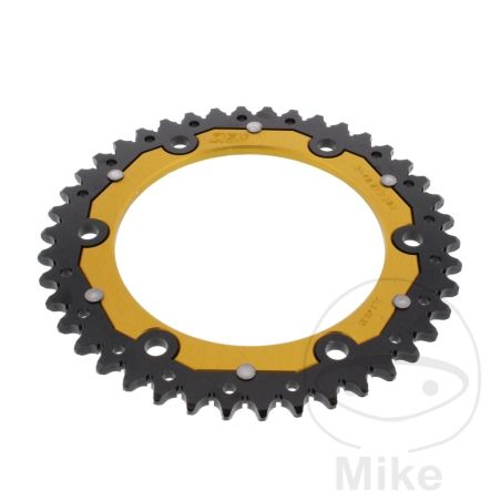Corona Dual ZF 42 Dientes Paso 525 Dorada | Motos Camaral